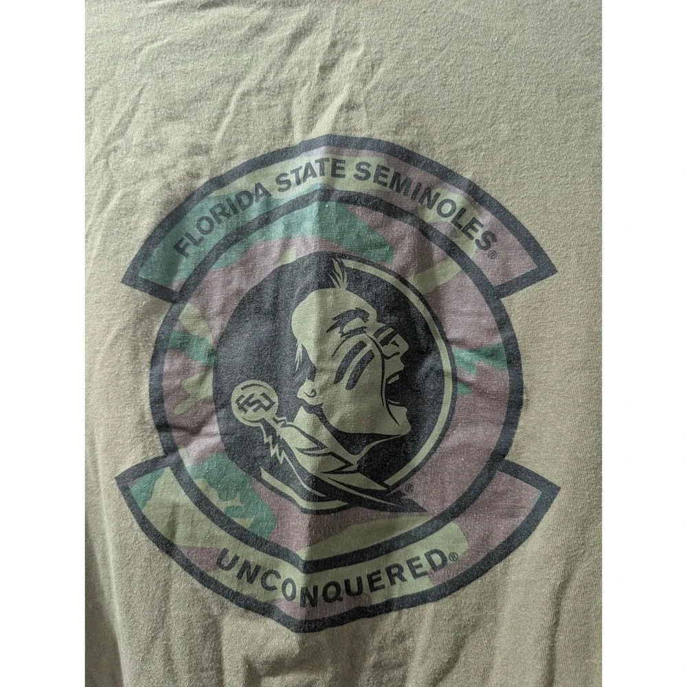 Nike The Nike Tee Florida State Seminoles‎ Long Sleeve Shirt Mens Large Olive